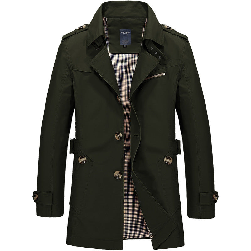 Veste blazer en coton décontractée pour hommes avec patte de boutonnage, poches plaquées et doublure rayée Echo Archiv