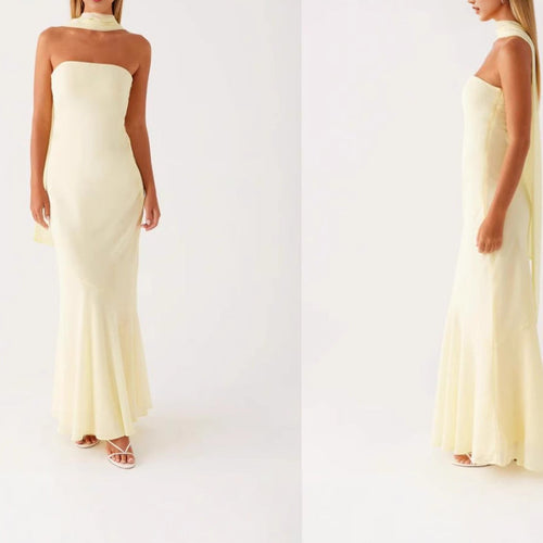 Robe de soirée élégante à manches longues pour femmes avec design floral Heidi-Mode