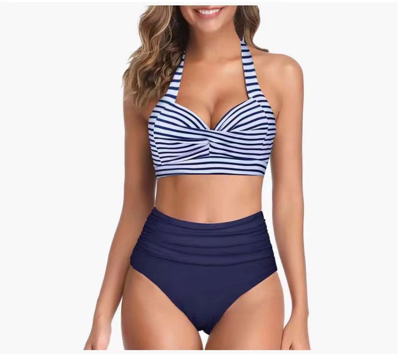 Ensemble de bikini taille haute pour femmes avec haut élégant et design floral R&B