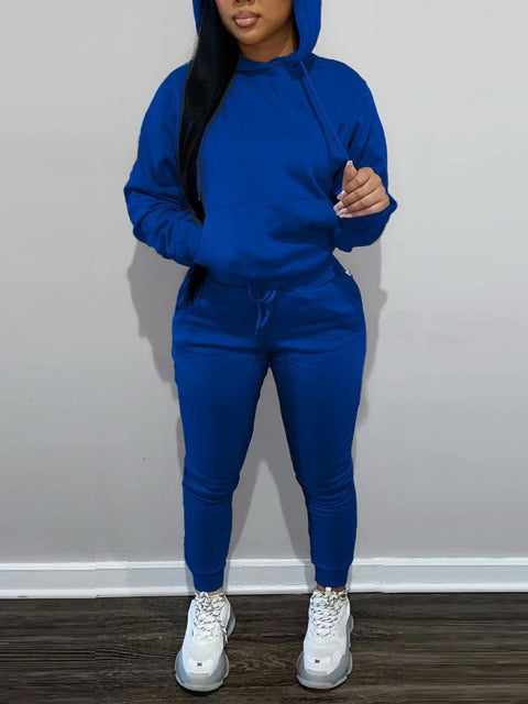 Ensemble de jogging sportif pour hommes avec sweat à capuche, poche kangourou et pantalon de jogging slim Echo Archiv