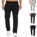 Pantalon de jogging pour hommes, coupe droite, en molleton gratté à l'intérieur, avec ceinture de confort haute et cordon de serrage Echo Archiv