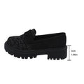 Mocassins pour femmes avec matériau structuré et semelle stylée R&B