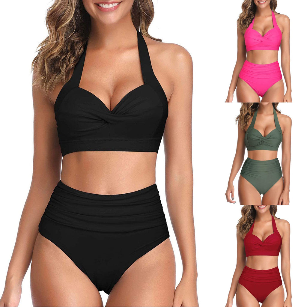 Bikini Femme à la Mode avec Culotte Haute R&B