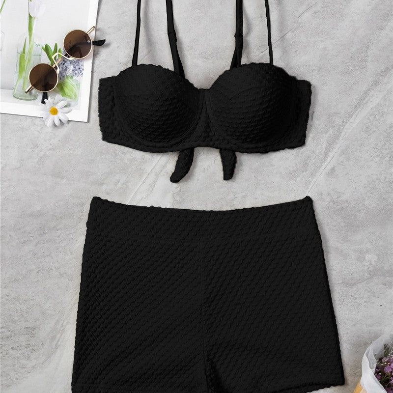 Ensemble de bikini taille haute pour femmes avec haut rembourré R&B