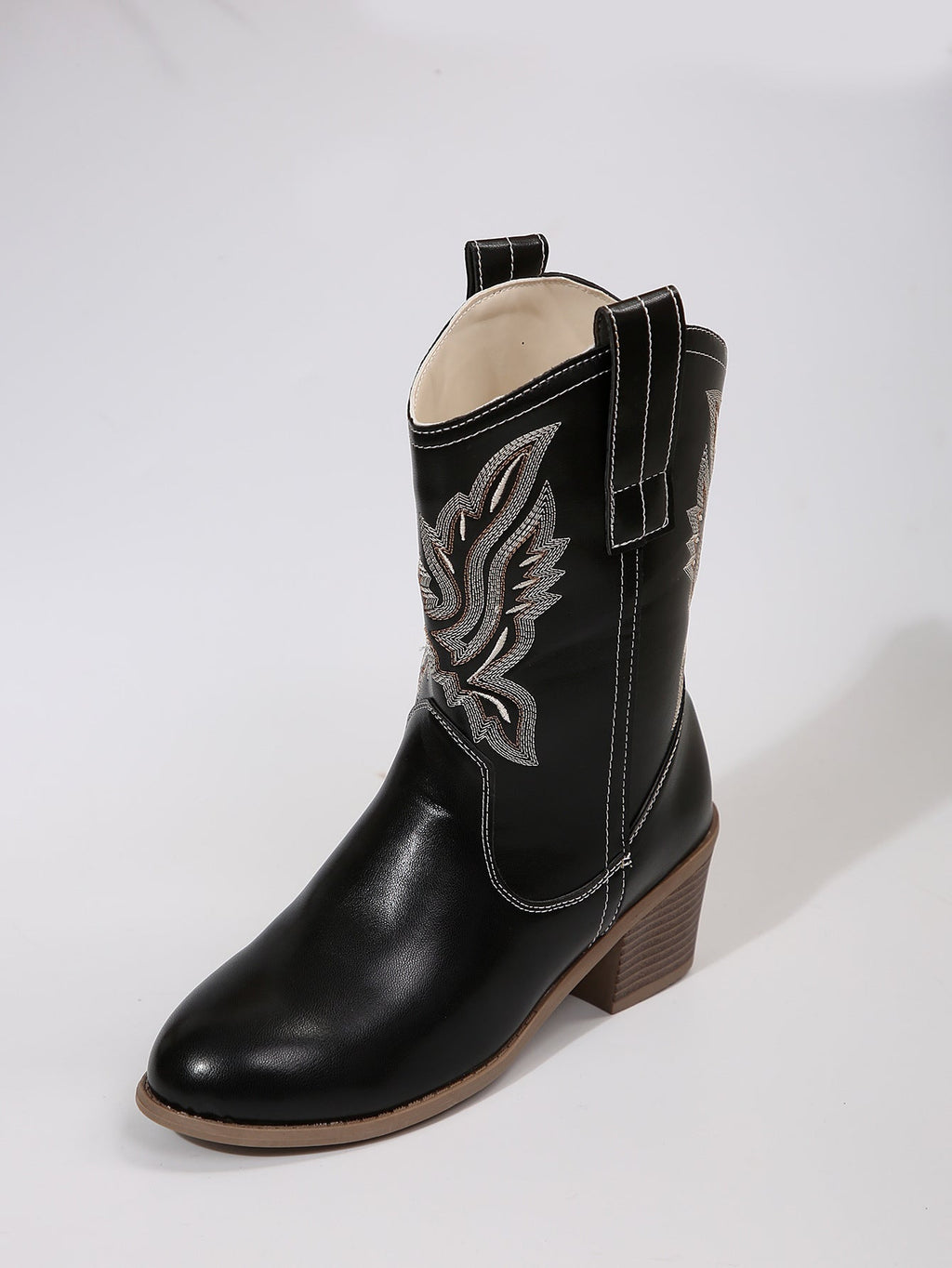 Bottine Western pour femmes avec talon bloc