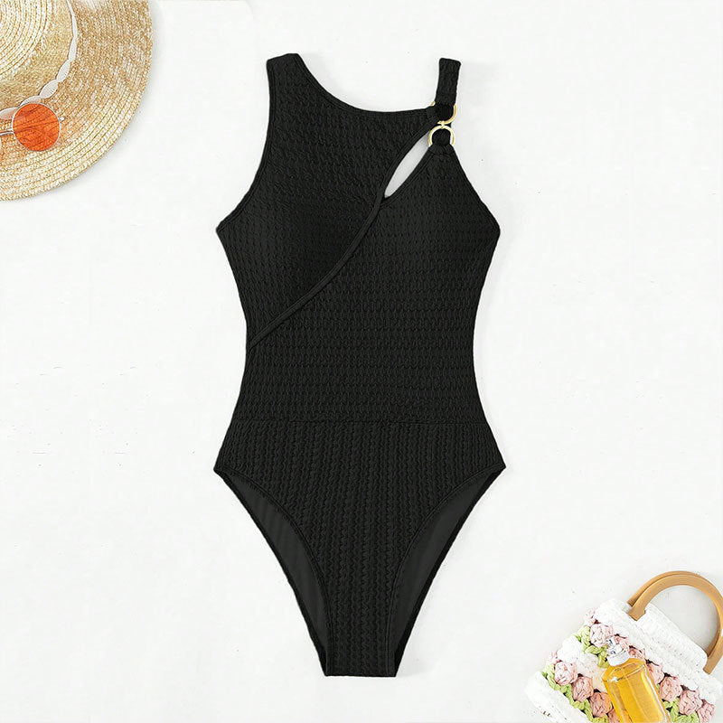 Maillot de bain une pièce pour femmes avec découpe innovante et design structuré R&B