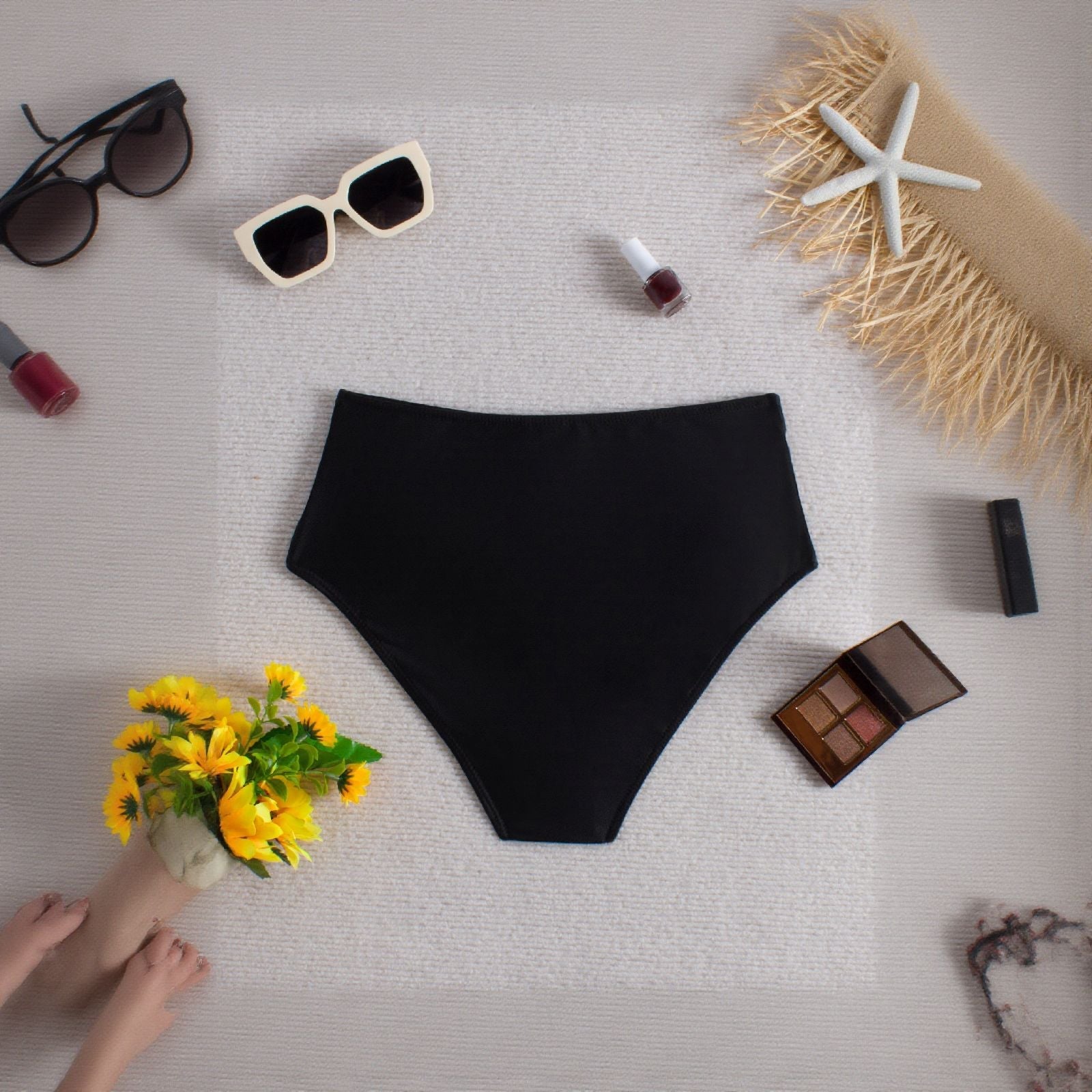 Pantalon de bikini taille haute pour femmes R&B