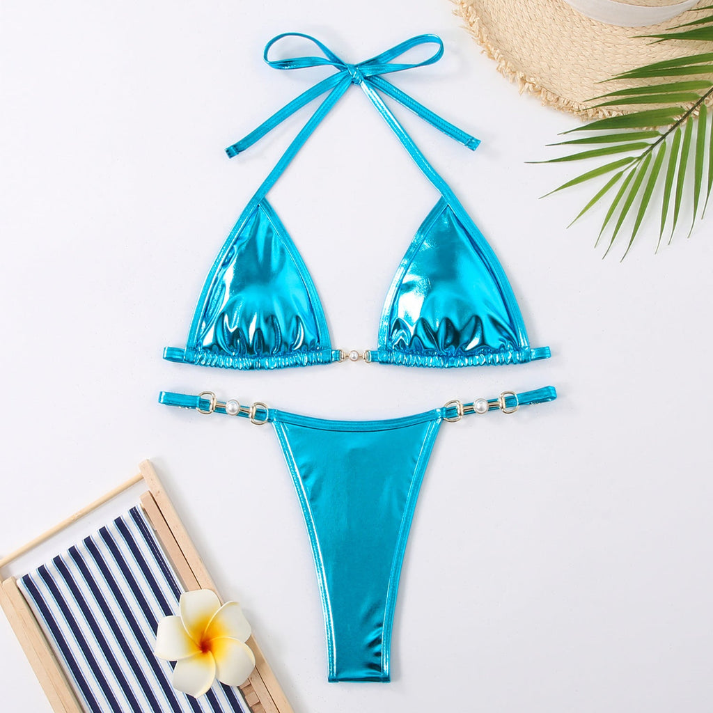 Bikini triangle femme avec des détails glamour R&B
