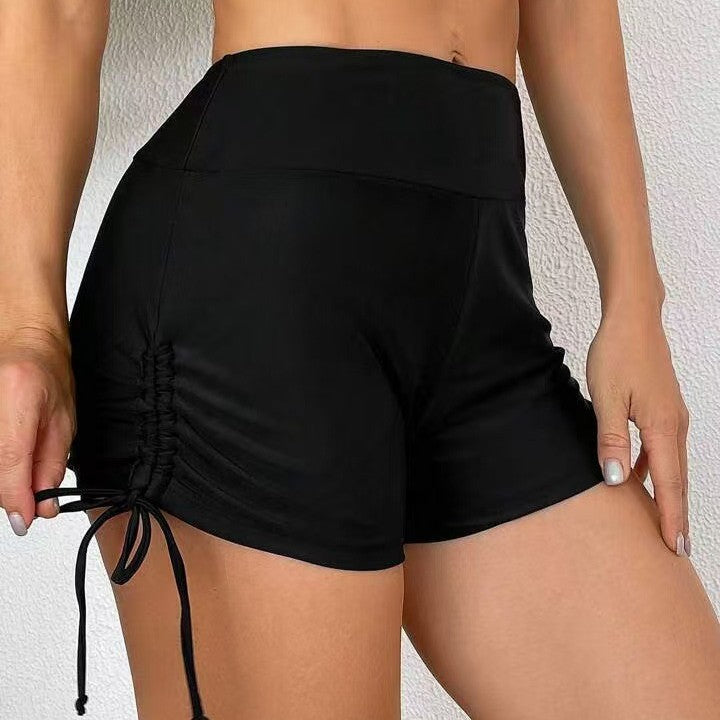 Shorts de bain sportifs pour femmes avec lacets latéraux réglables R&B