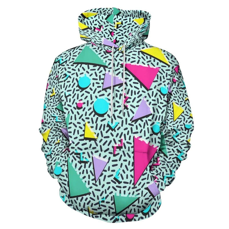 Pull à capuche tendance pour femmes avec dégradé créatif Echoarchiv
