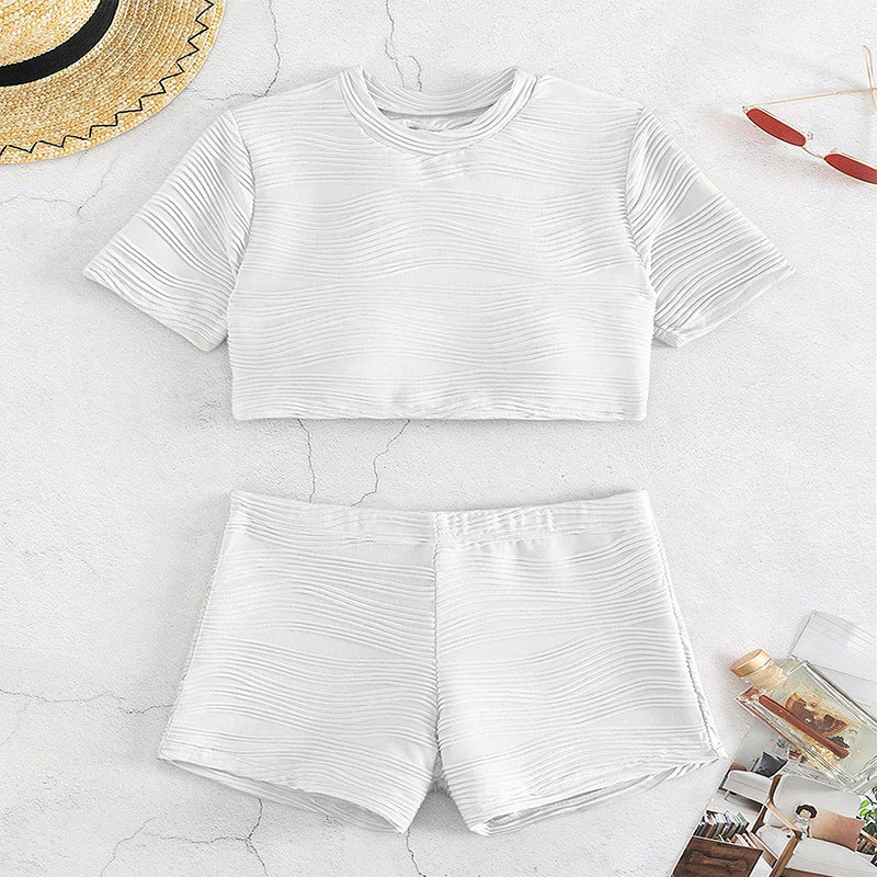 Ensemble Crop-Top et Shorts Sport Femme R&B
