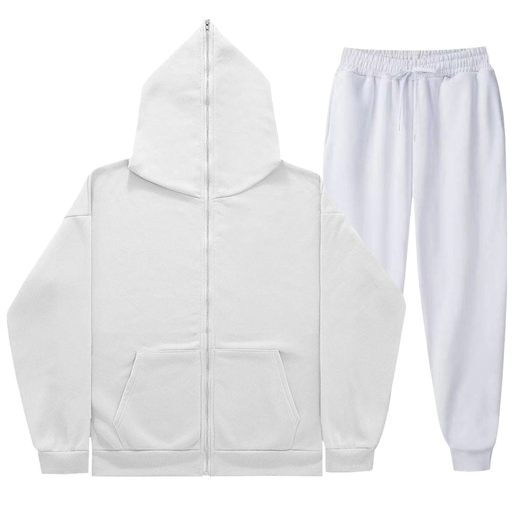Ensemble unisexe léger en French-Terry avec zip à capuche et jogging tapered de Echo Archiv