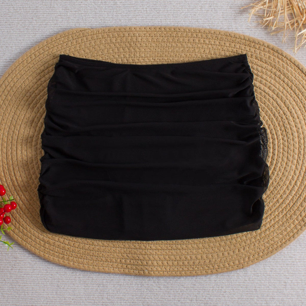 Short de bain taille haute pour femmes avec design volant Echo Archiv
