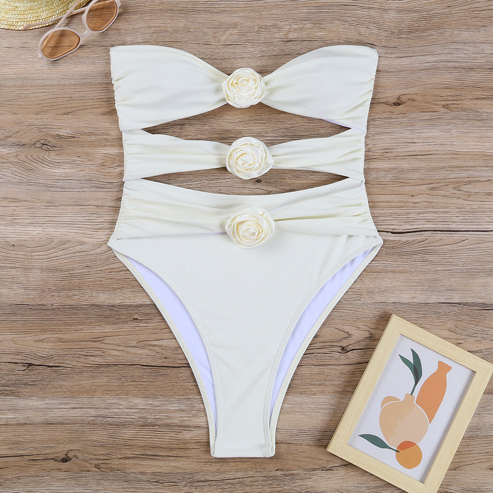 Monokini Élégant pour Femmes avec Design Floral et Détails Découpés Echo Archiv