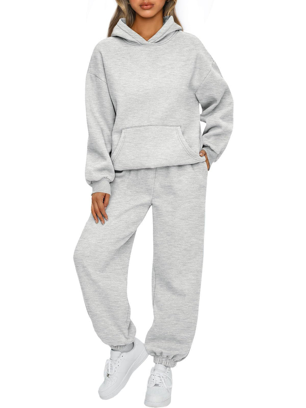 Ensemble confortable de sweat à capuche oversize et de jogging pour femmes en mélange de coton doux Echo Archiv