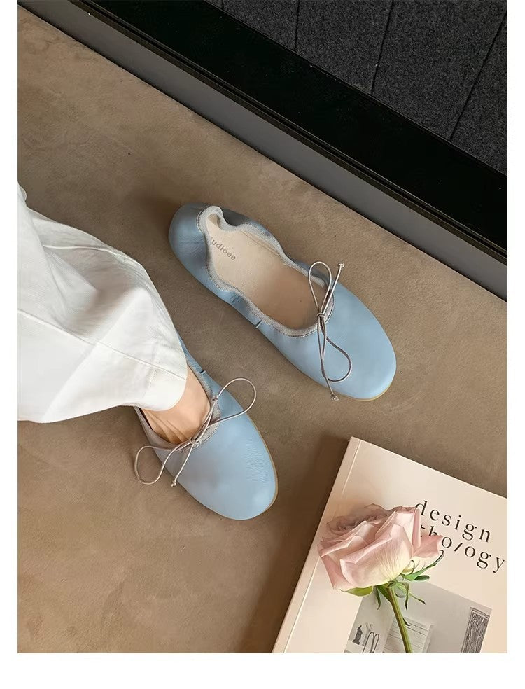 Ballerines pour femmes avec construction de sangle élastique et semelle intérieure confortable R&B