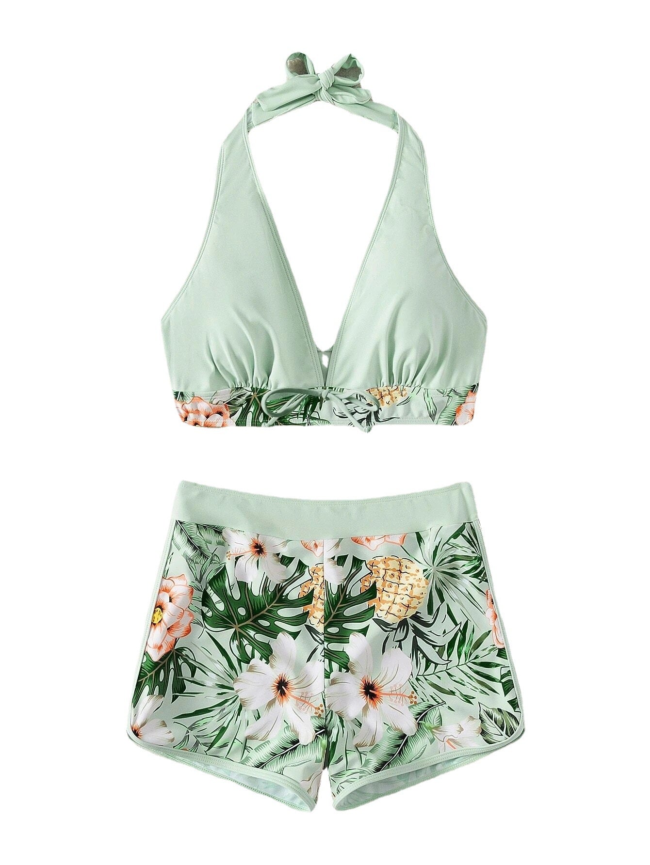 Maillot de bain taille haute pour femmes avec haut à nouer Echo Archiv