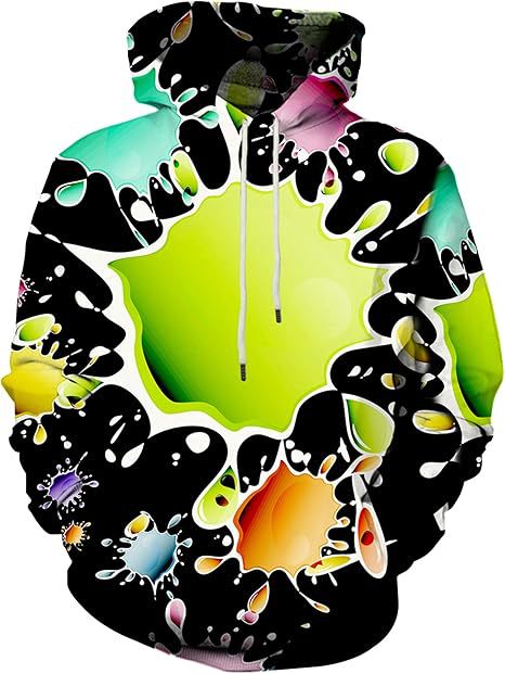 Hoodie coloré pour femmes avec motifs créatifs Echoarchiv
