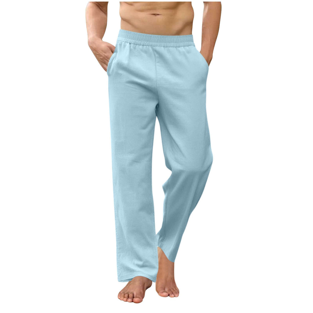 Pantalon de lounge décontracté pour hommes avec taille élastique, poches latérales et fentes aux chevilles Echo Archiv