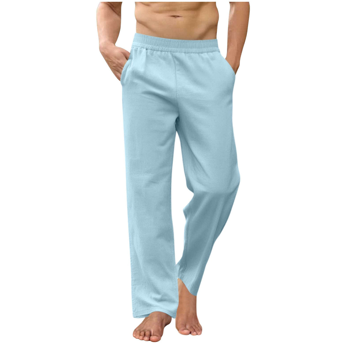 Pantalon de lounge décontracté pour hommes avec taille élastique, poches latérales et fentes aux chevilles Echo Archiv
