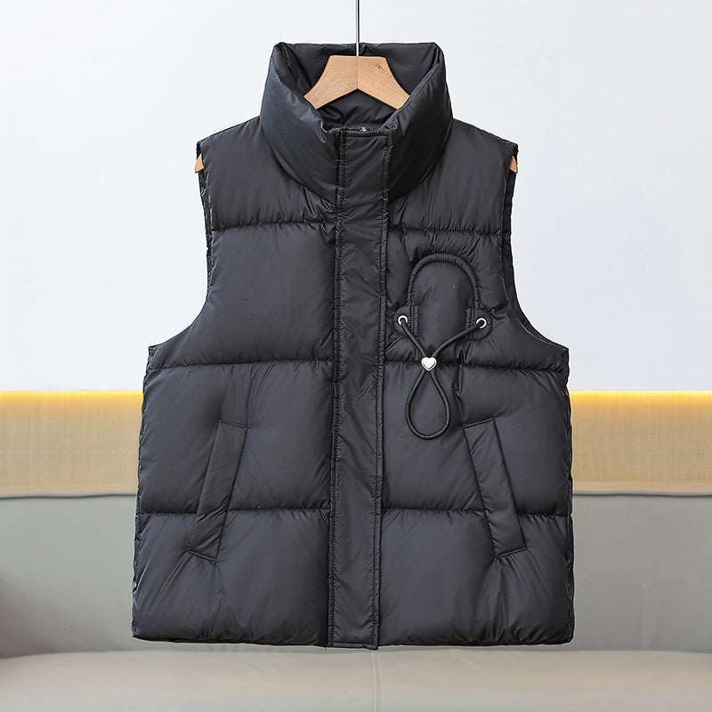 Gilet matelassé léger pour femmes avec col montant et application de cordon décoratif Echo Archiv