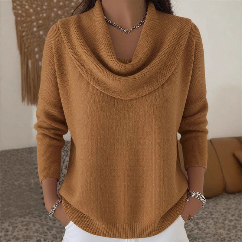 Pull Bootcut Stylé pour Femmes avec Col Cascading