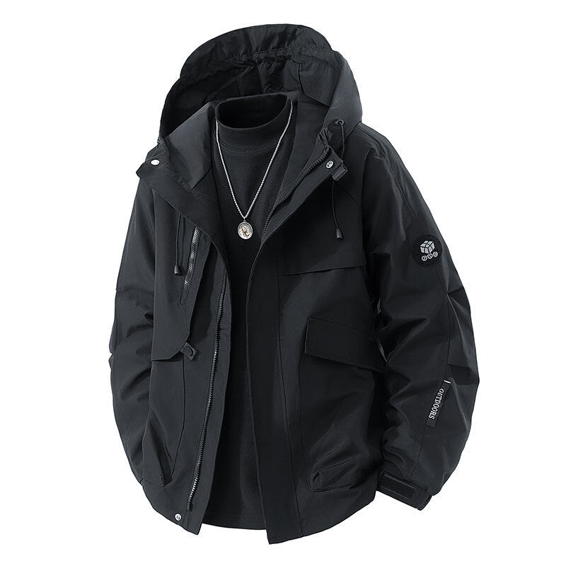 Veste de plein air imperméable pour hommes avec poches pratiques