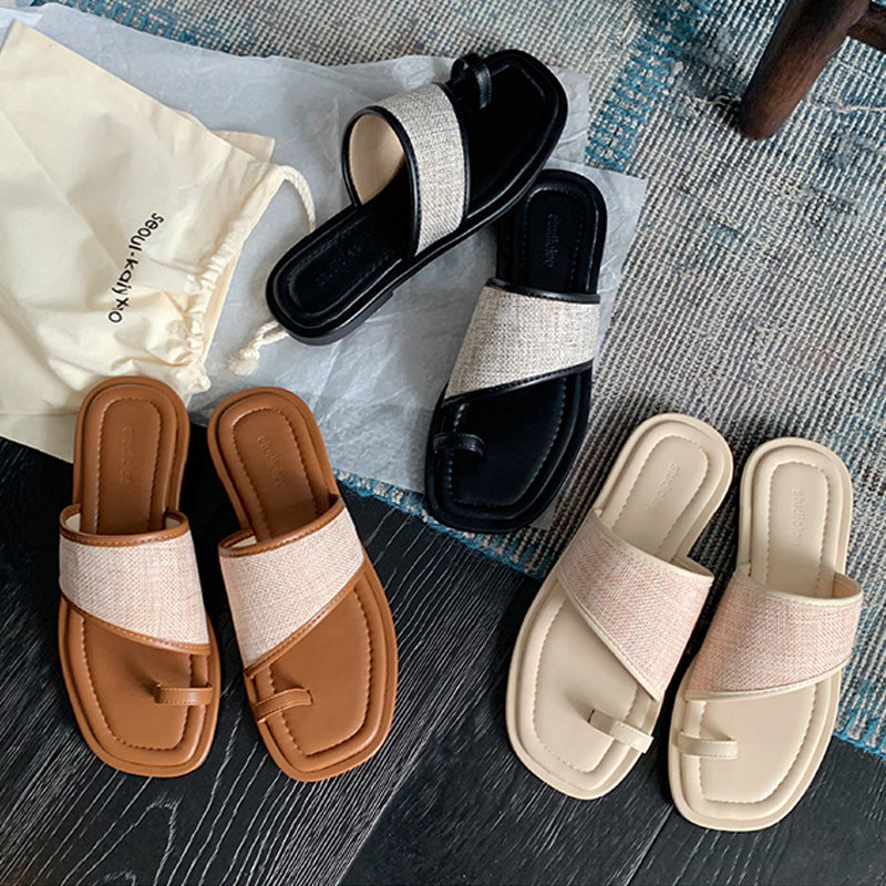 Sandales confortables pour femmes avec un design de lanières à la mode et un dessus respirant R&B