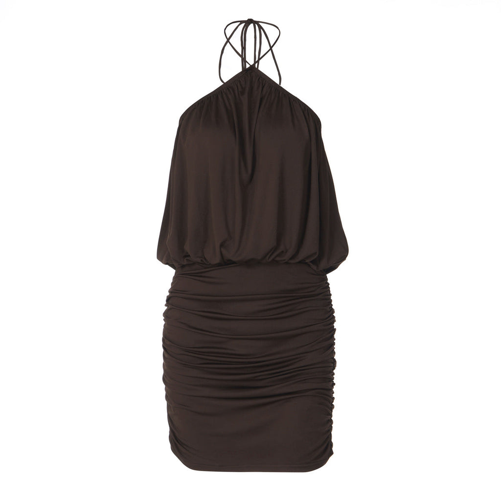 Robe portefeuille femme avec design froncé R&B