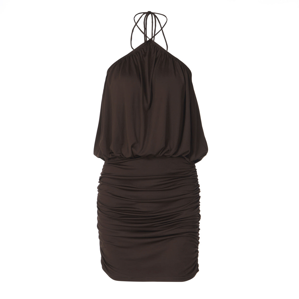 Robe portefeuille femme avec design froncé R&B