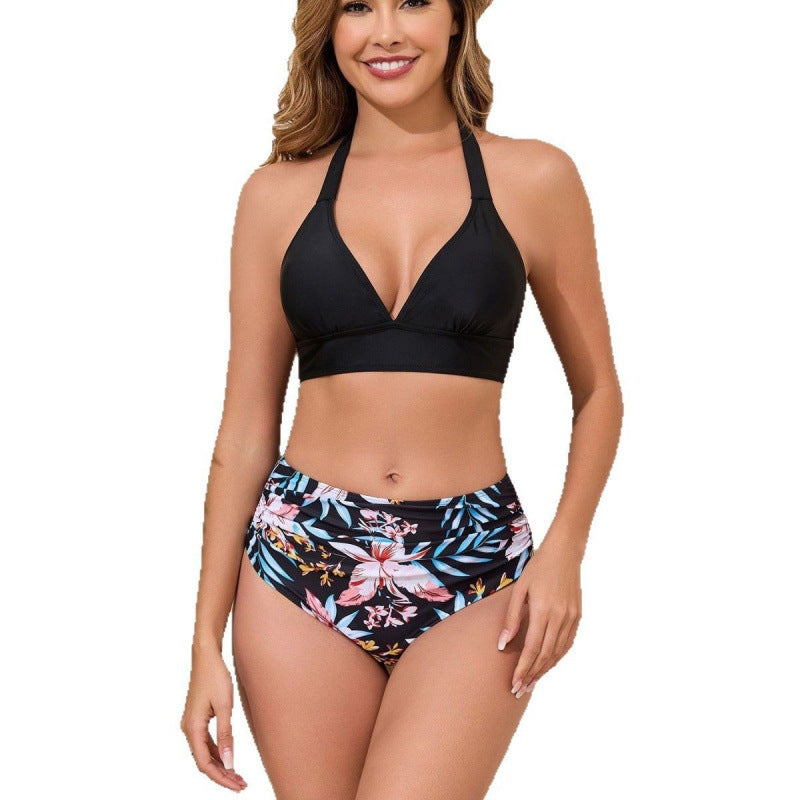 Ensemble de bikini taille haute pour femmes avec haut triangle élégant Echo Archiv