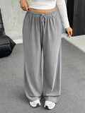 Pantalon de jogging large taille haute pour femmes Echoarchiv