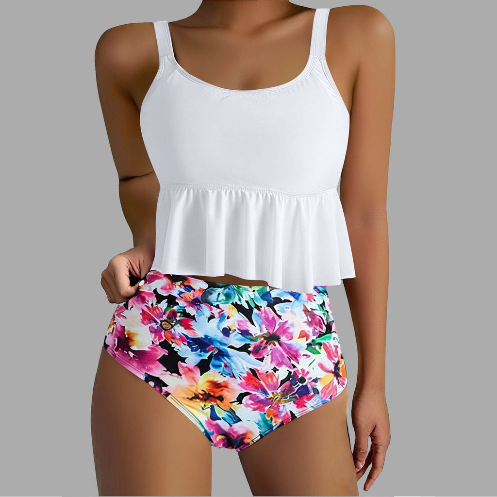 Ensemble tankini femme avec haut fluide et taille haute Echo Archiv