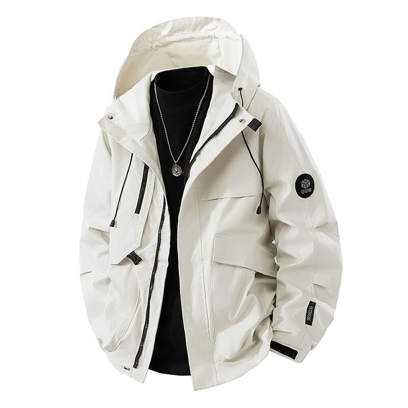 Veste de plein air imperméable pour hommes avec poches pratiques