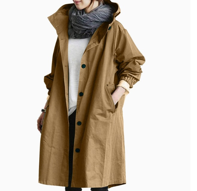 MANTEAU LONG RELAXE POUR FEMMES