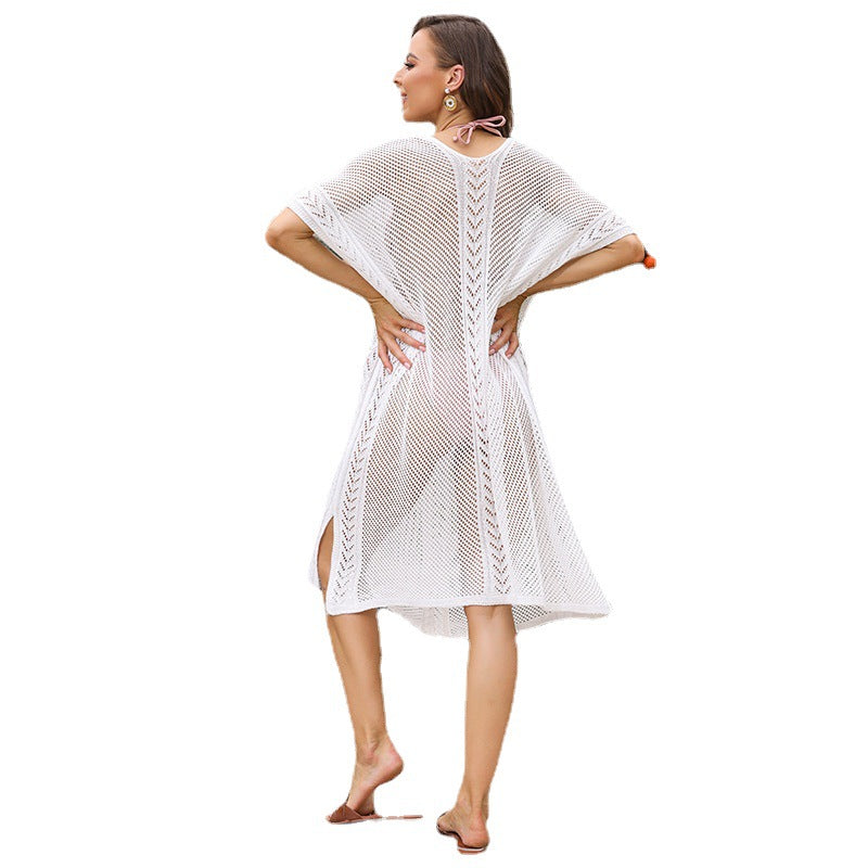Robe de plage en crochet transparente et élégante pour femmes R&B