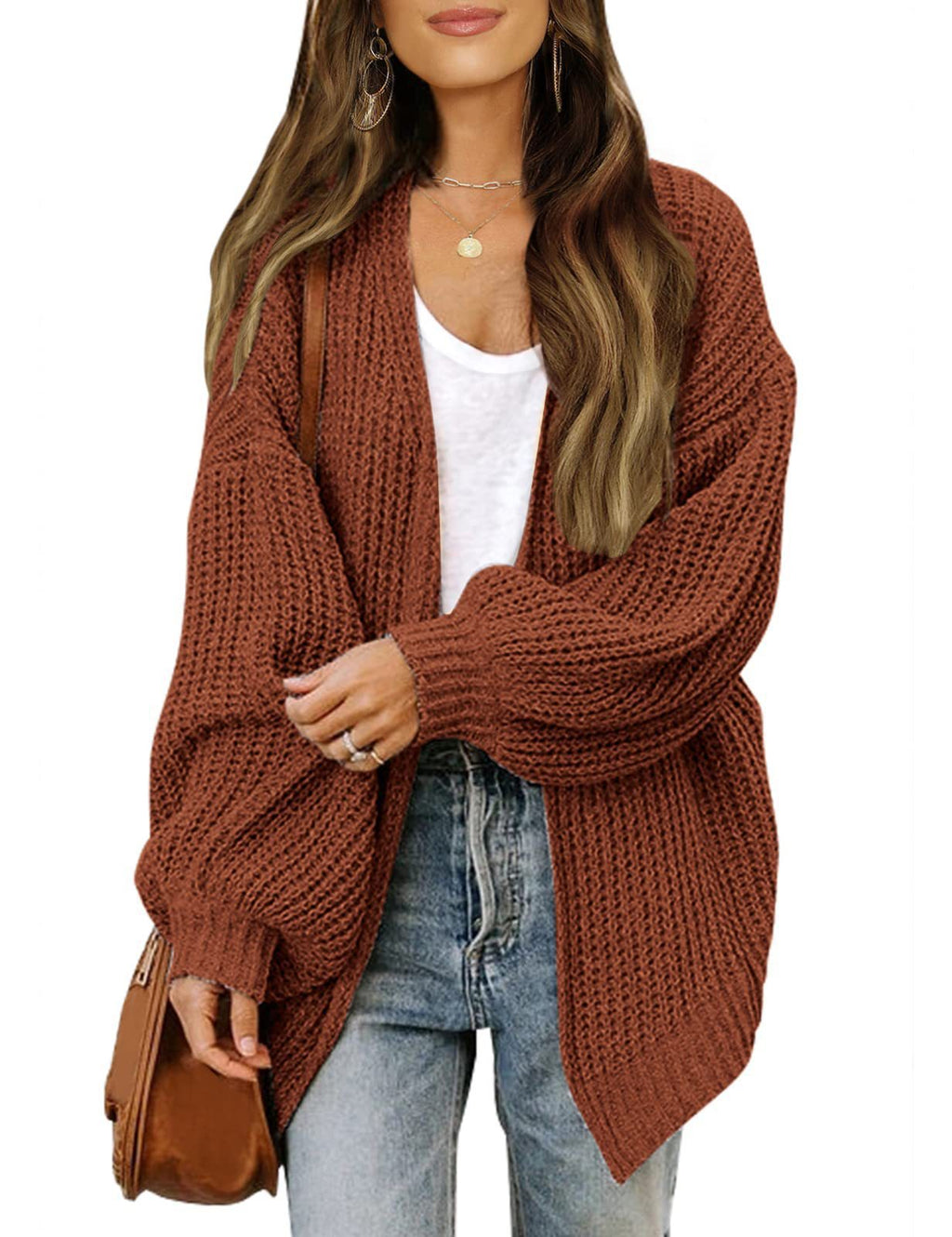 Pull en maille surdimensionné pour femmes