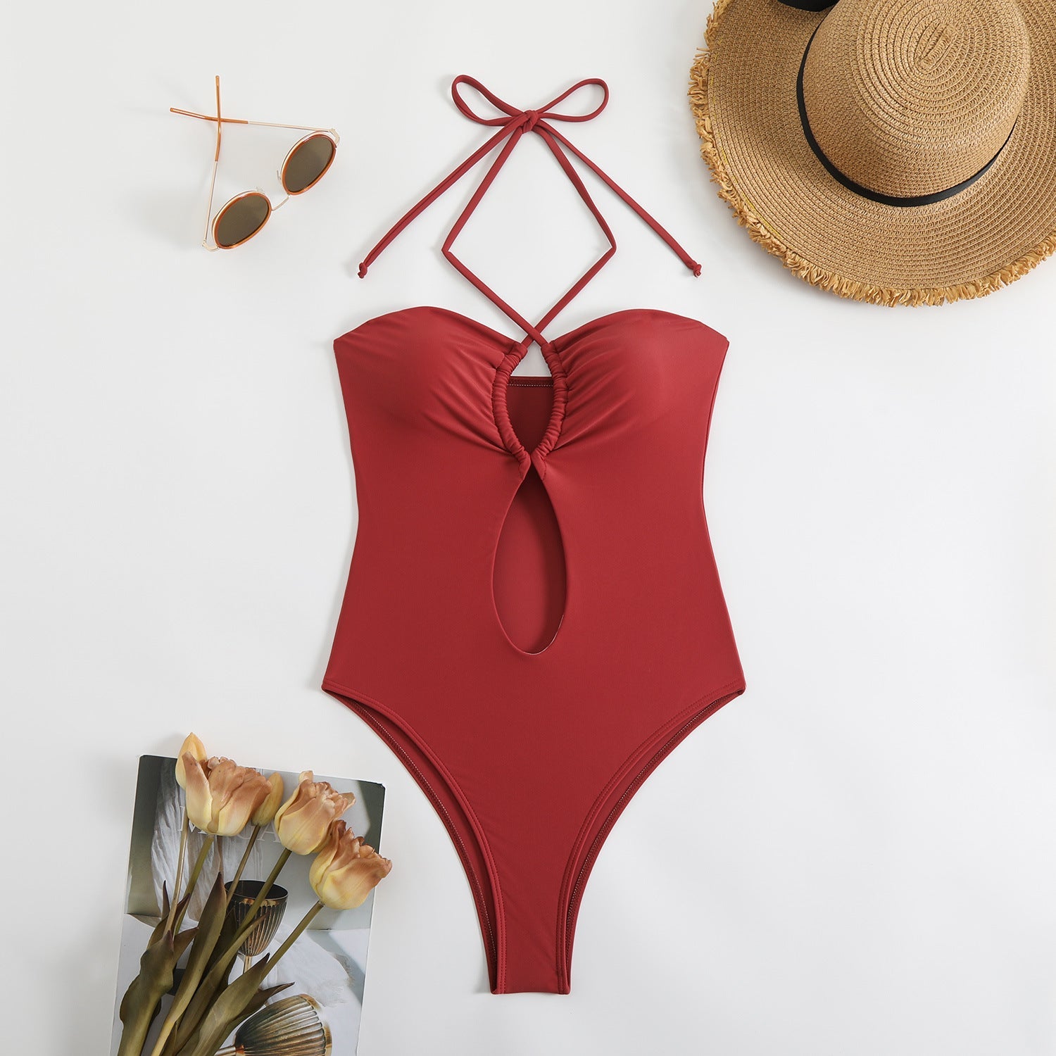 Maillot de bain chic pour femmes avec détail en nœud Drune