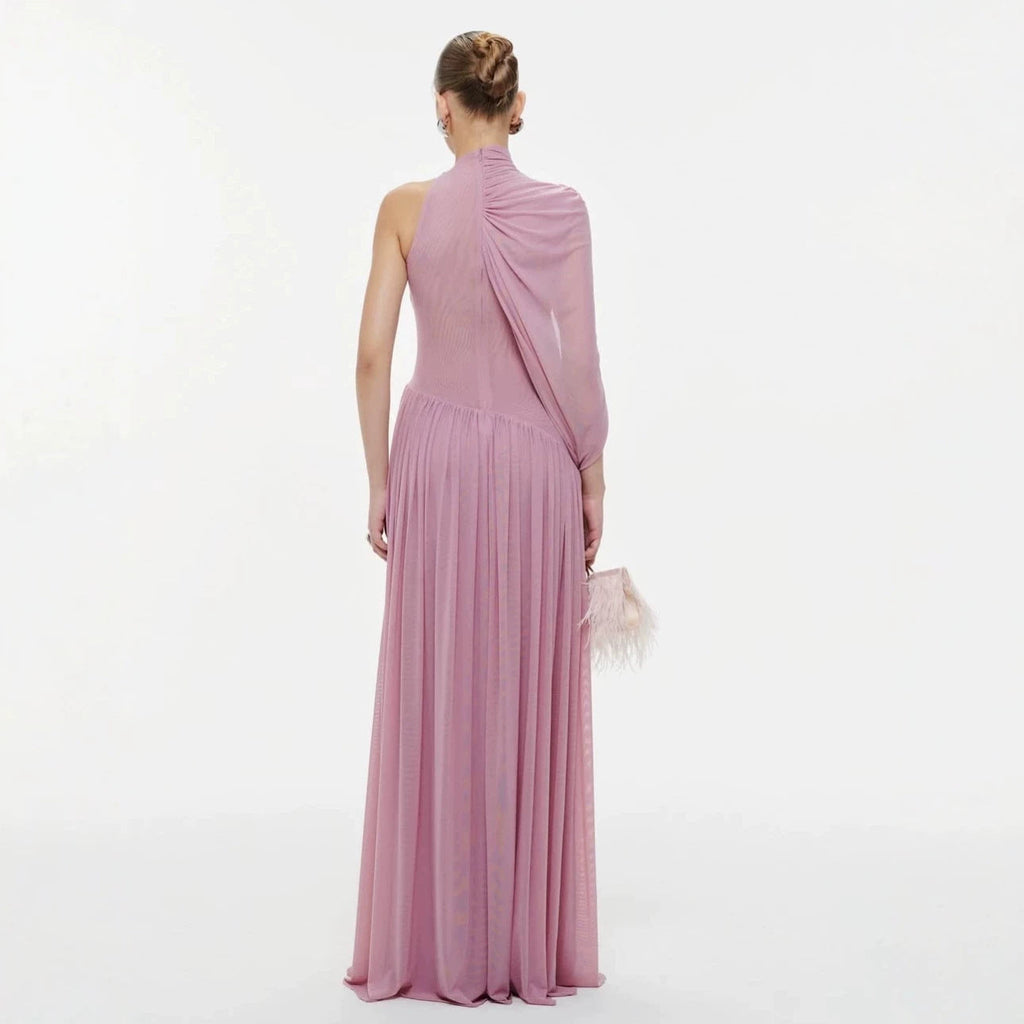 Robe portefeuille élégante pour femmes avec design asymétrique et drapé fluide Heidi-Mode