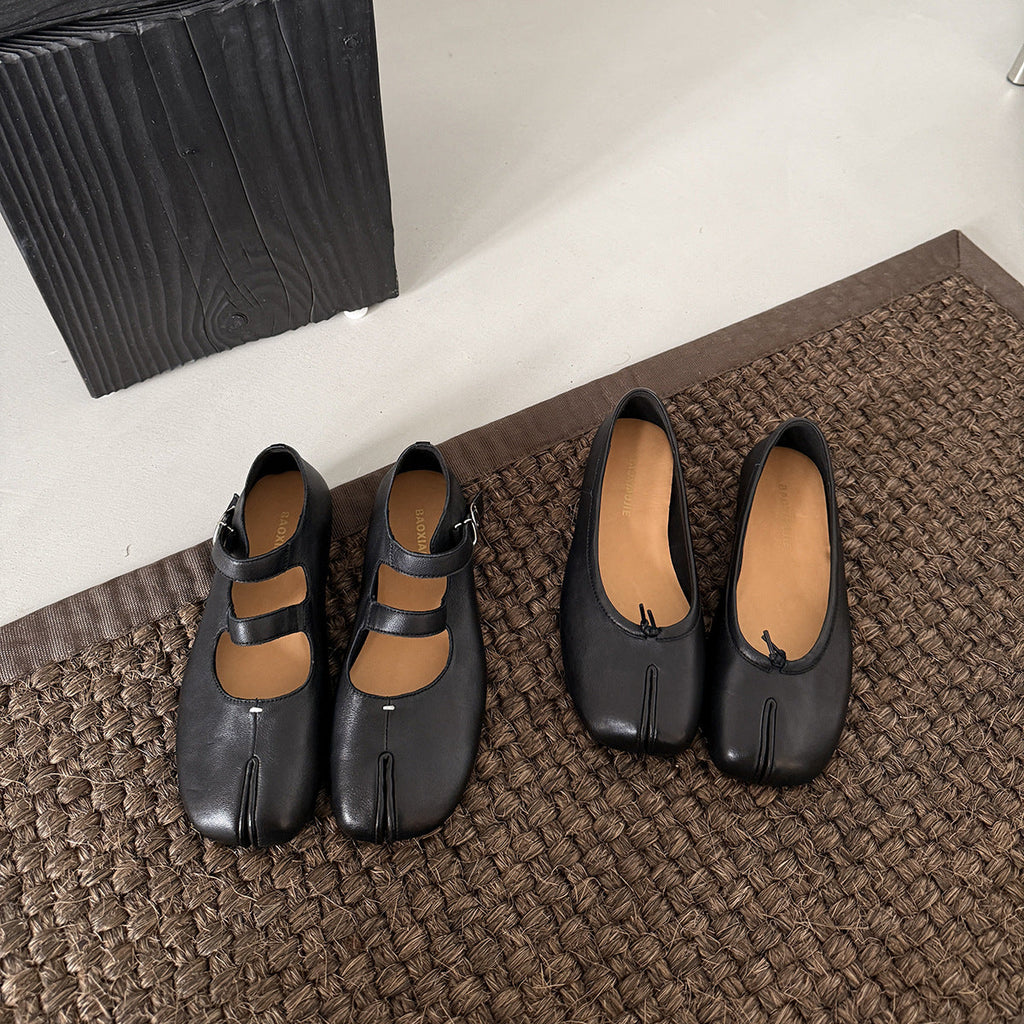 Ballerines Élégantes pour Femmes avec Bride à la Mode et Semelle Intérieure Confortable R&B