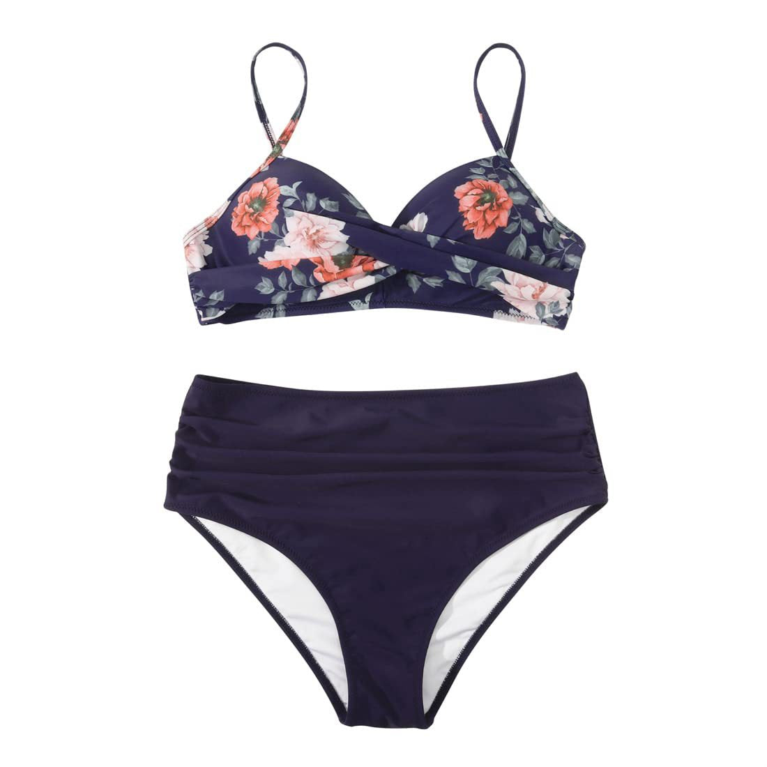 Ensemble de bikini taille haute pour femmes avec des volants raffinés Echo Archiv