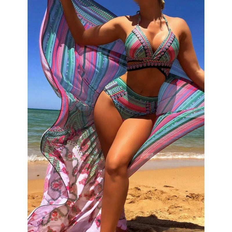 Ensemble de bikini haut de gamme pour femmes avec motif unique R&B