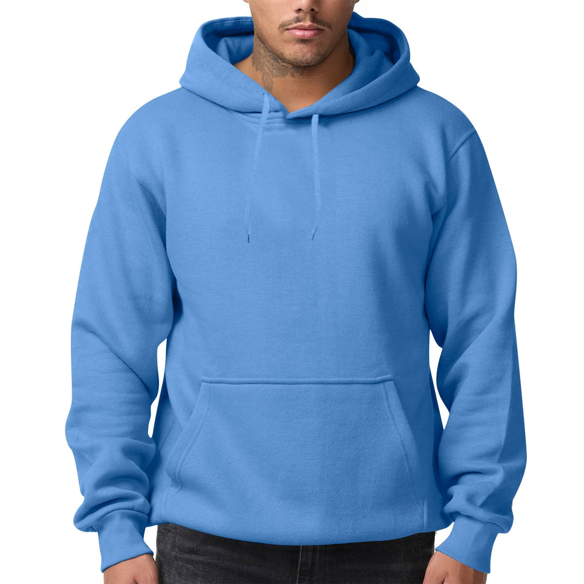 Homme nan Sweat à capuche premium avec poche kangourou, intérieur en molleton, couture de cou renforcée et ourlet côtelé Echo Archiv