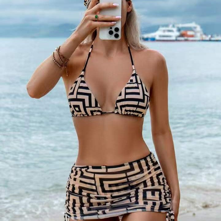 Bikini triangle pour femmes avec jupe asymétrique Echo Archiv