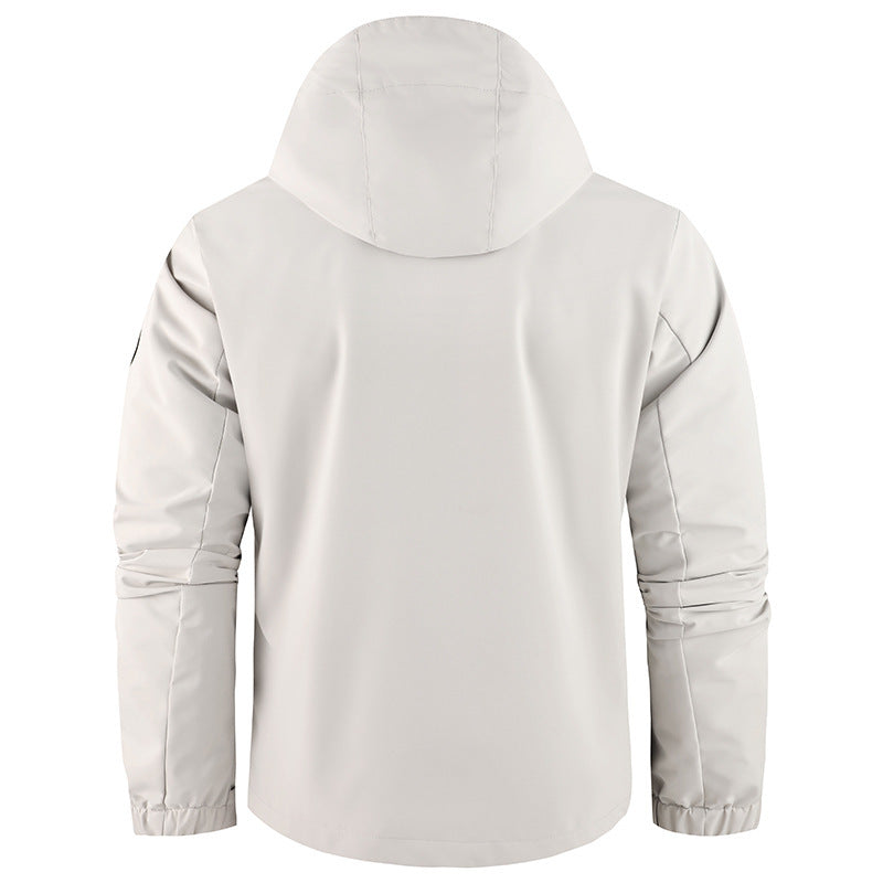 Veste de terrain technique pour hommes avec capuche et poches multifonctionnelles, softshell déperlant Echo Archiv