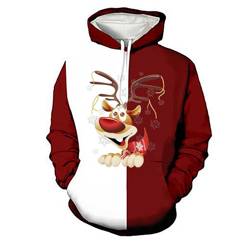 Sweat à capuche amusant pour femmes avec motif de Noël Echoarchiv