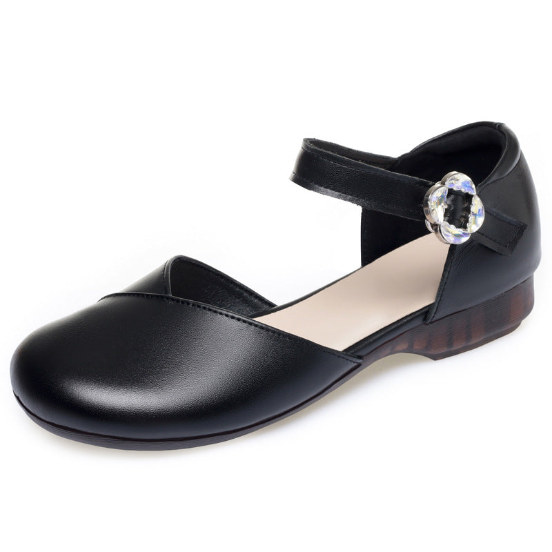 Ballerines à lanières confortables pour femmes avec boucle à la mode Heidi-Mode