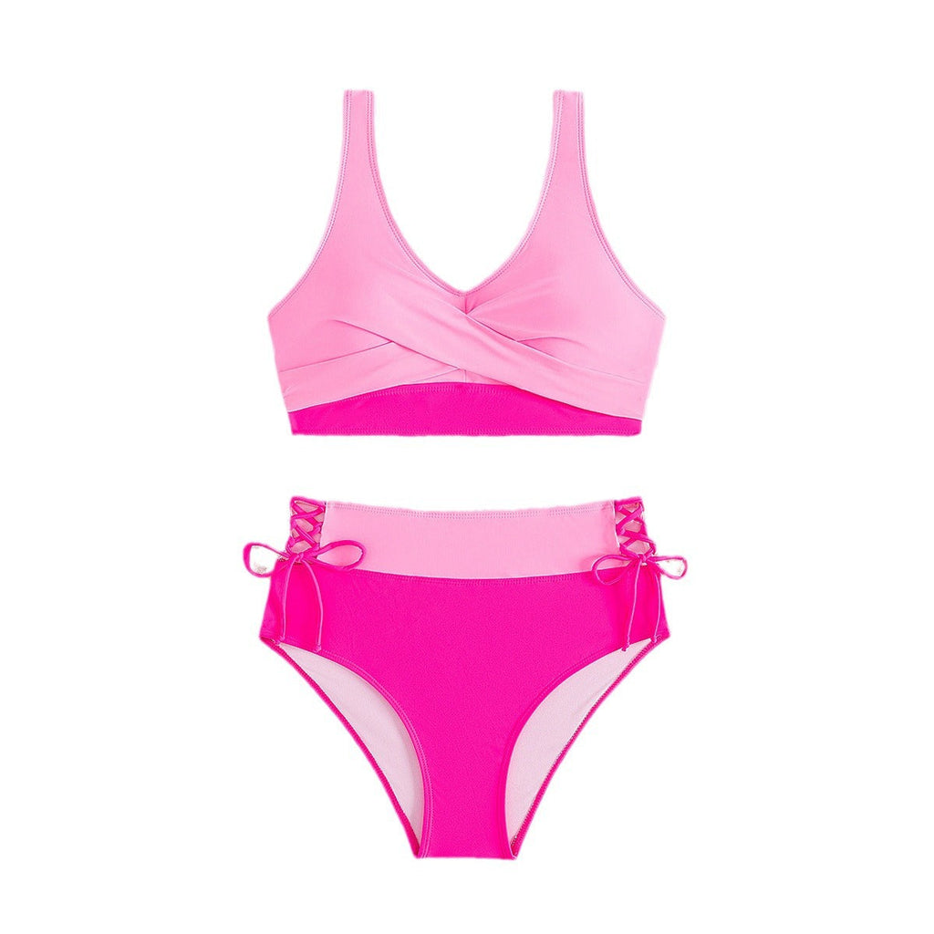 Bikini Femme Taille Haute avec Bretelles Réglables Echo Archiv