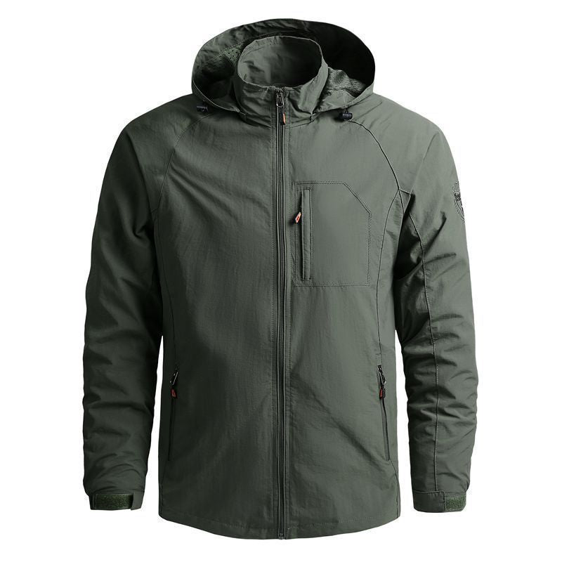 Veste Softshell légère pour hommes avec capuche et poche poitrine Echo Archiv