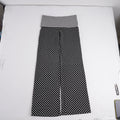 Pantalon Marlene large pour femmes avec taille haute à revers et jersey stretch à pois Echo Archiv